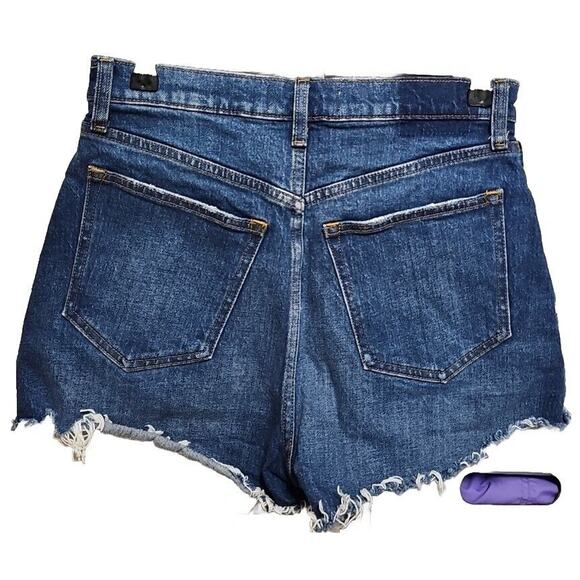 Abercrombie & Fitch The Cutoff Jean Shorts High Rise Curve Love Women's 26 2 - Picture 2 of 4